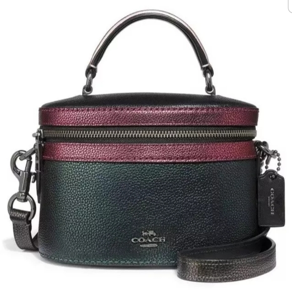 🆕️ Coach Colorblock Metallic Trail Crossbody Bag - Picture 2 of 8